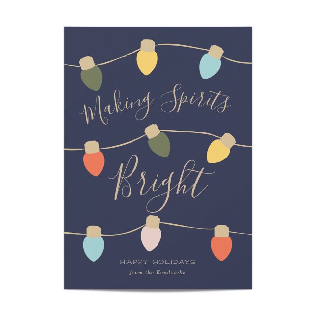 Retro Twinkles-Helgdag Card Julkort (Skapare uppladdad)