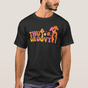 Retro Two Groovy Coola 2:a födelsedagsmatchningen T Shirt