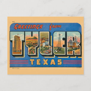 Retro Tyler TX vykort