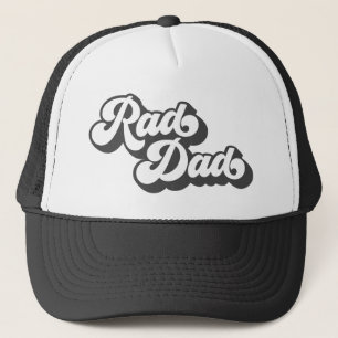 Retro-typ för Rad Pappa   GRÅTT Keps
