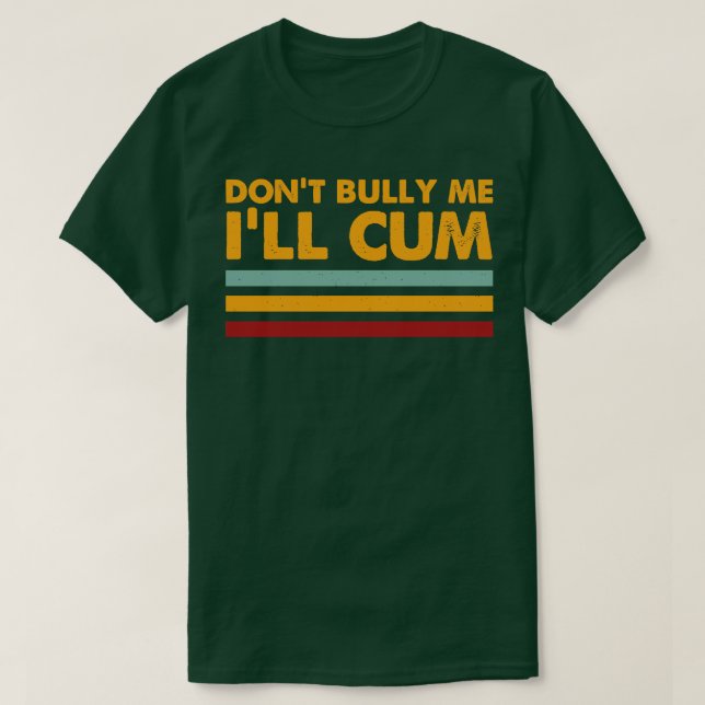 Retro typografi - mobba mig inte, jag blir arg t shirt (Design framsida)