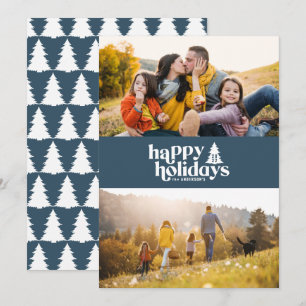 Retro-typografi, modern 1-helgdag-julmas julkort
