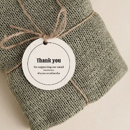 Retro Typography Business Logotyp Tack Märkre Gåvor Etiketter