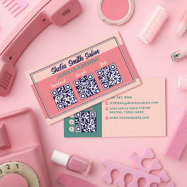 Retro Typography Coola Business Lämna a Review Visitkort