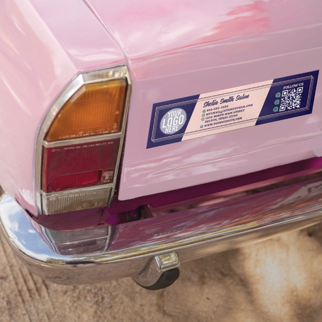 Retro Typography Coola Business Logotyp QR Bildekal (Skapare uppladdad)