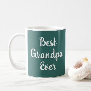 Retro Typography Cute Best Grandpa nånsin Kaffemugg