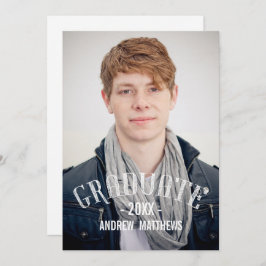 Retro Typography Photo Studentfest Inbjudan