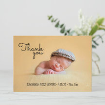 Retro Typsnitt Photo Tackkort