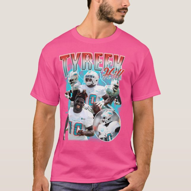 Retro Tyreek Backe Miami T Shirt (Framsida)