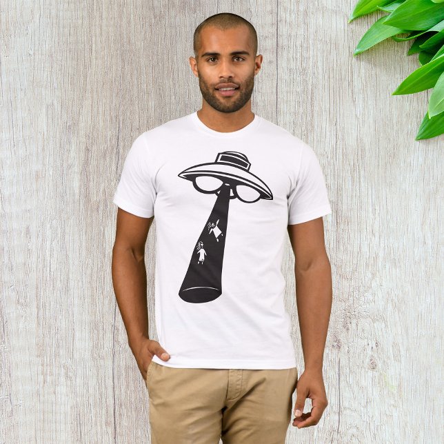 Retro UFO-bortföringsgrafik Alien Sci-Fi T Shirt (Skapare uppladdad)