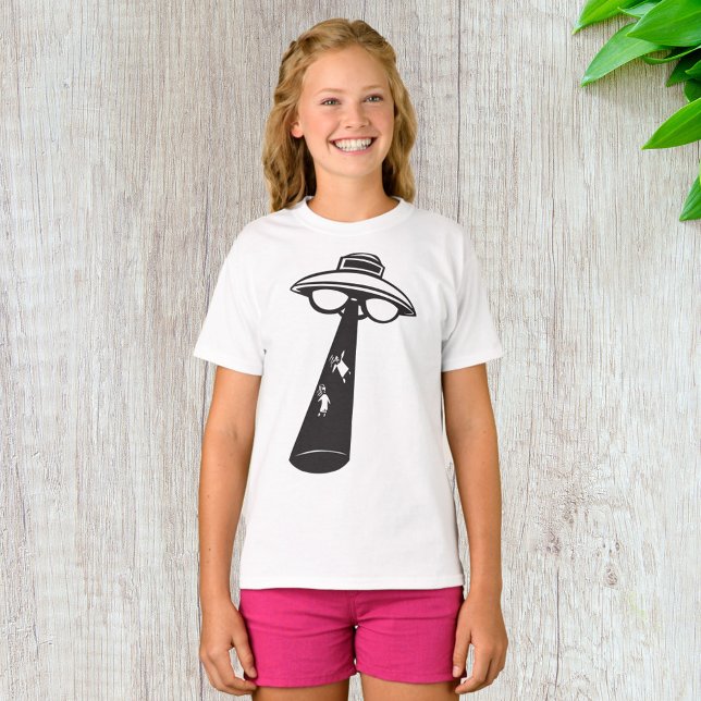 Retro UFO-bortföringsgrafik Alien Sci-Fi T Shirt (Skapare uppladdad)
