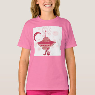 Retro UFO Girl T-shirt