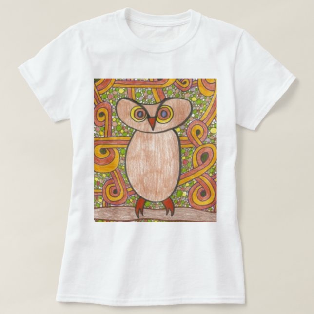 Retro uggla tee (Design framsida)