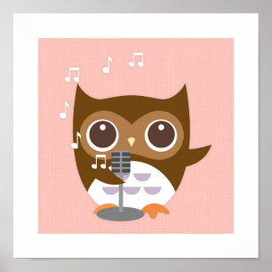Retro Uggle Postertryck Poster