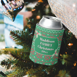 Retro Ugly Christmas Sweater in Green