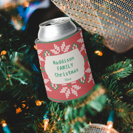 Retro Ugly Christmas Sweater Nordic Red Green