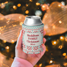 Retro Ugly Christmas Sweater Snowflakes White