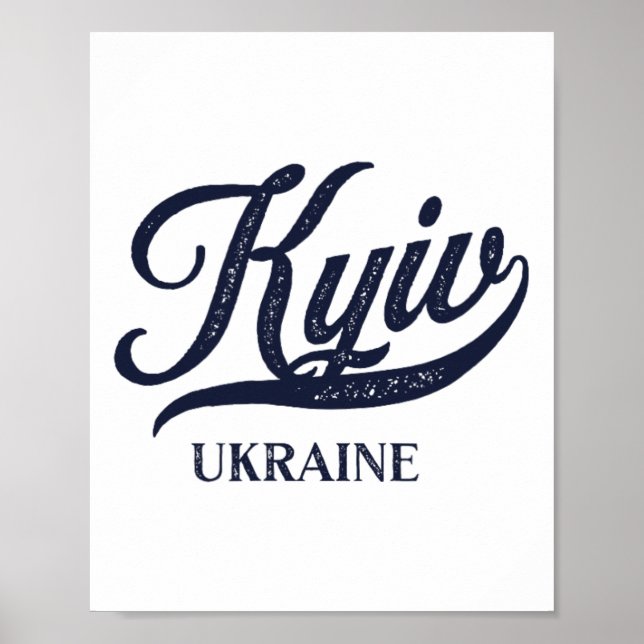 Retro Ukraina Stad - Vintage Kiev  Poster (Framsidan)