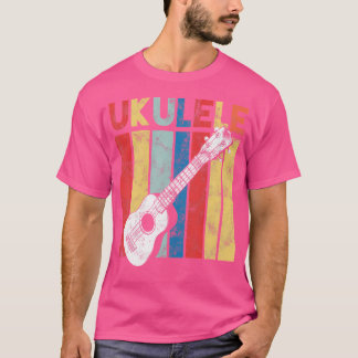 Retro Ukulele Hawaiian Hawaii Musician Guitar Uke T Shirt