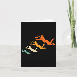 Retro Ultimate Frisbee Player Vintage Disk Ultimat Kort