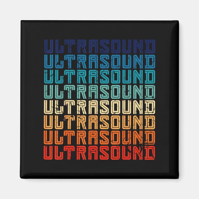 Retro Ultrasound Technologist  Magnet (Framsidan)
