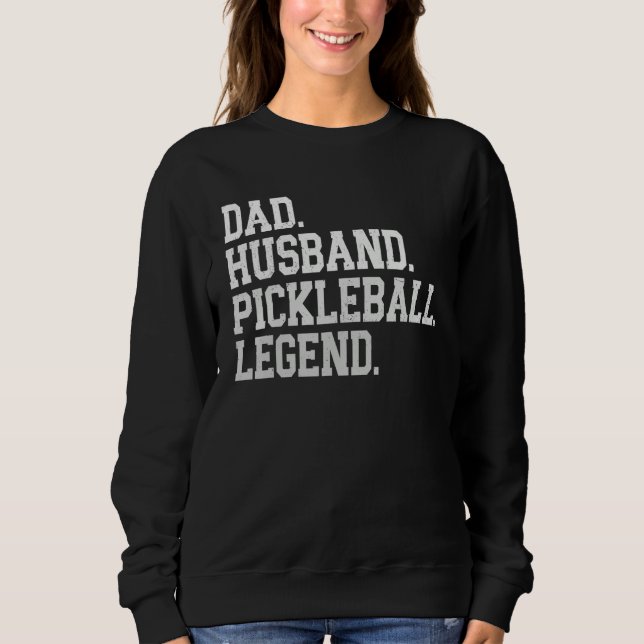 Retro uncle husband pickleball legend paddle tenni t shirt (Framsida)