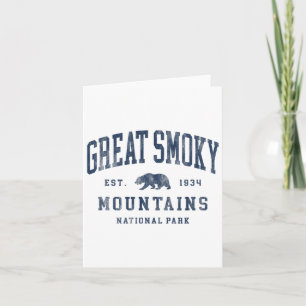 Retro Underbar Smoky Mountains nationalpark Manar Kort