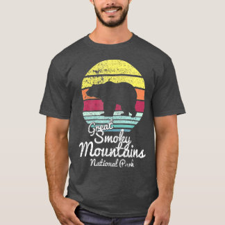 Retro Underbar Smoky Mountains nationalpark TN T Shirt