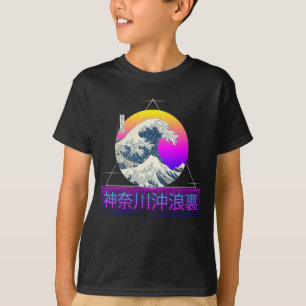 Retro Underbar Wave av Kanagawa Vaporwave T Shirt