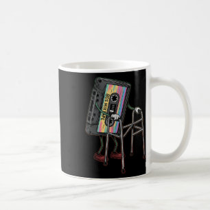 Retro, underlig gammal Cette Tape Walker glömmer a Kaffemugg