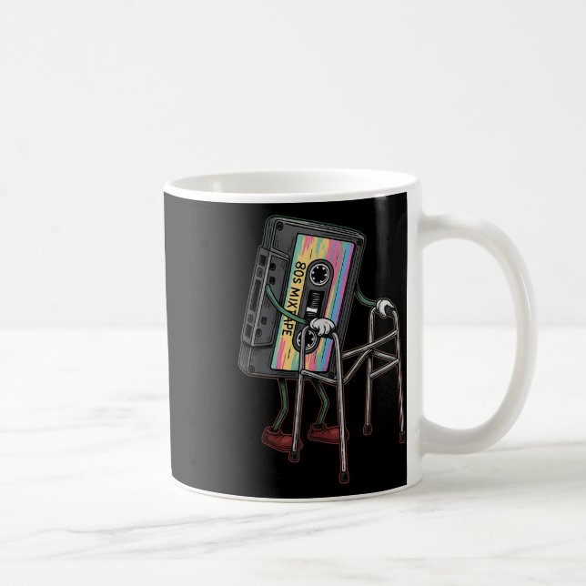 Retro, underlig gammal Cette Tape Walker glömmer a Kaffemugg (Höger)
