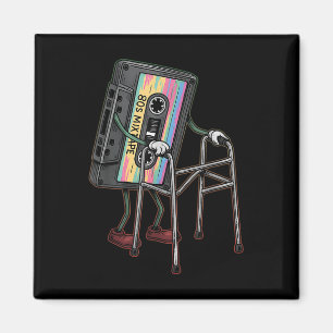 Retro, underlig gammal Cette Tape Walker glömmer a Magnet