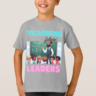 Retro undervisar framtida ledares motivation t shirt
