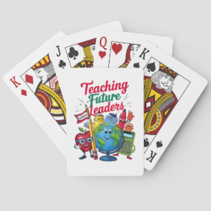 Retro Undervisning Framtida Ledare Lärare Skola Casinokort