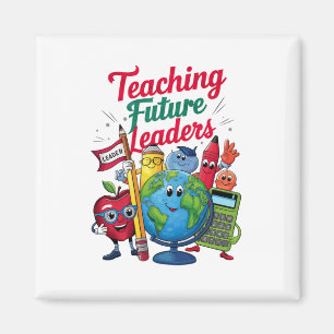 Retro Undervisning Framtida Ledare Lärare Skola Magnet