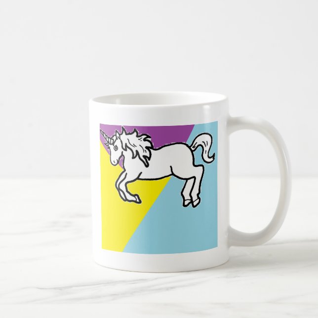 Retro Unicorn Kaffemugg (Höger)