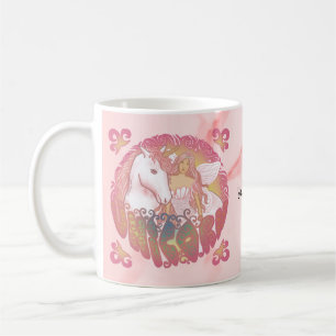 Retro Unicorn Kaffemugg