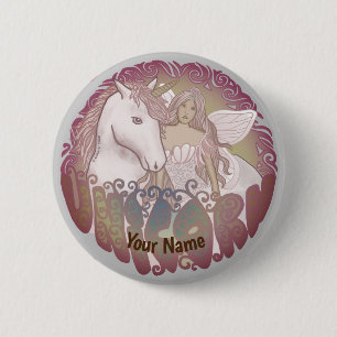 Retro Unicorn-stift Knapp