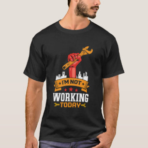 Retro Union som inte arbetar i dag Labour Manar Wo T Shirt