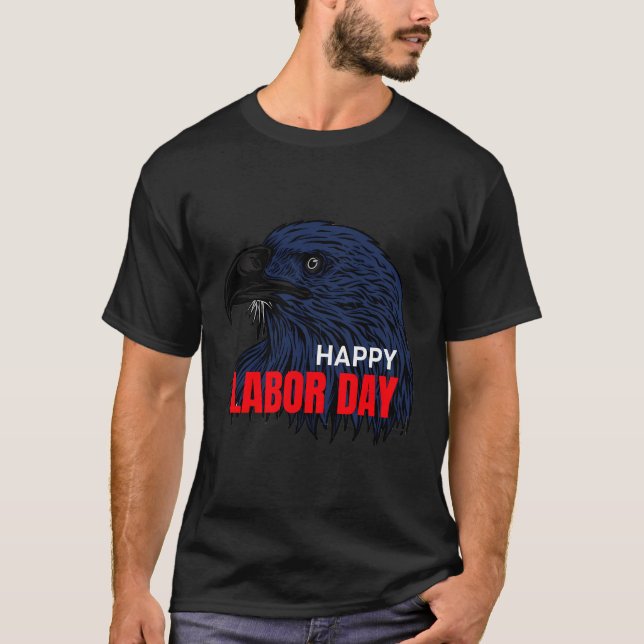 Retro Union Strong American Lycklig Labour Day Usa T Shirt (Framsida)