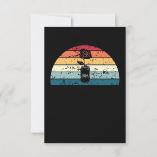 Retro Upcykling Sunset Vintage upcle Sunrise Tack Kort