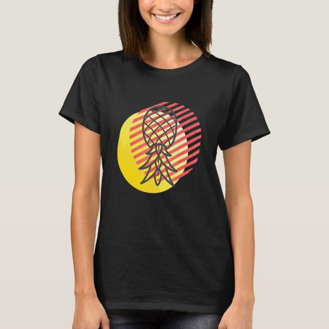 Retro Upp och Ner Apelsinpendlare  1 T Shirt (Framsida)
