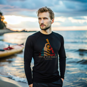 Retro Upper Peninsula Kayaking T Shirt