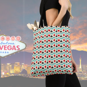 Retro-uppspelningskort Kvartetten på Aqua Tote Bag Tygkasse