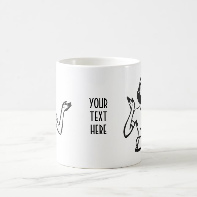 Retro upptagen hemmafru magisk mugg (Center)