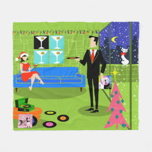 Retro Urban jul Blanket Blanket Fleecefilt