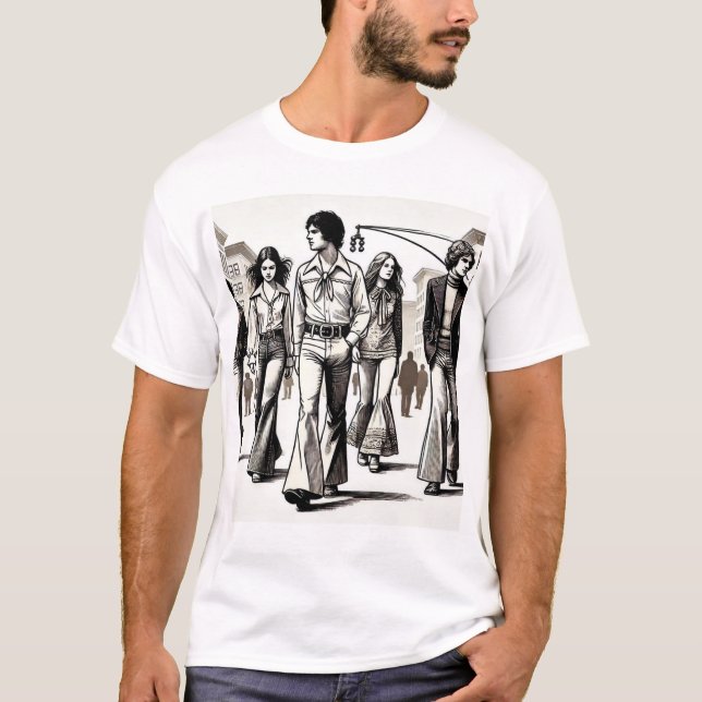 Retro Urban Stroll T Shirt (Framsida)
