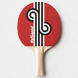 Retro Urban Zebra Loop med namn Pingisracket