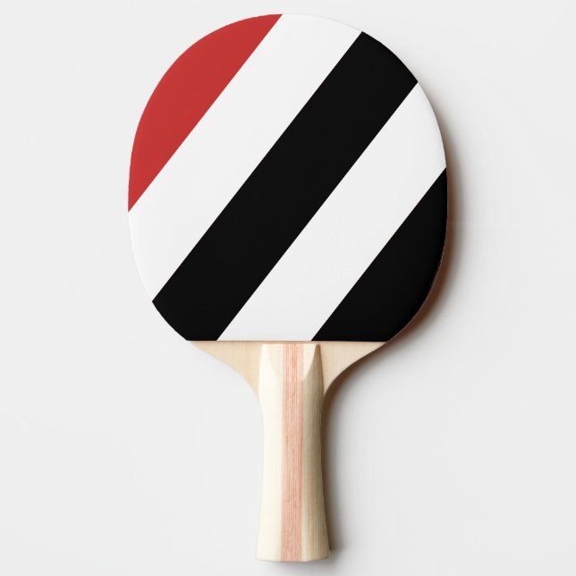 Retro Urban Zebra Tjocka Ränder Pingisracket (Baksidan)