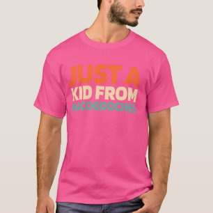 Retro US City Amerika, bara en Kid från Texas Naco T Shirt